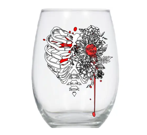 Shattered flower Heart-Skeleton Collection