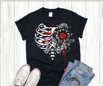 Shattered flower Heart-Skeleton Collection