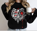 Shattered flower Heart-Skeleton Collection