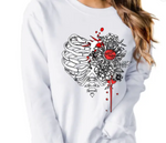 Shattered flower Heart-Skeleton Collection