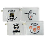 Makeup pouch bags with various designs