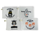 Makeup pouch bags with various designs