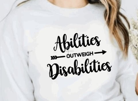 A outweigh D- Crewneck sweatshirt