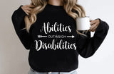 A outweigh D- Crewneck sweatshirt