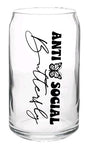 Anti-Social- Beer Glass Cup