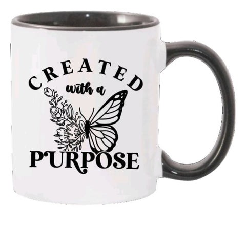 Created with purpose- Coffee mug