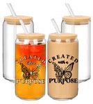 Created with purpose bamboo lid beer glass