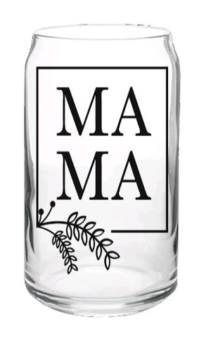 Mama Beer Glass Cup