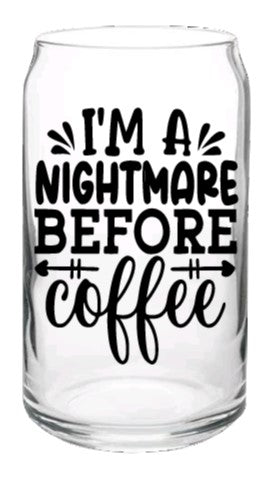 Nightmare- Beer Glass Cup