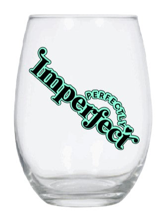 Perfectly imperfect wine glass