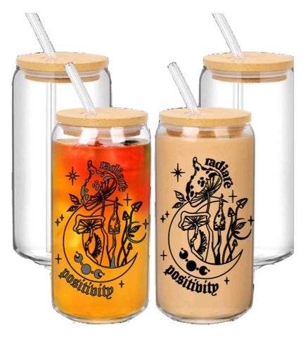 Radiate Possibility bamboo lid beer glass