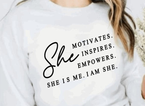 She is me- Crewneck sweatshirt